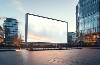 55‘ outdoor digital menu board in UK