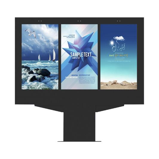 49inch 1x3 outdoor eposter with 4000nits high brightness