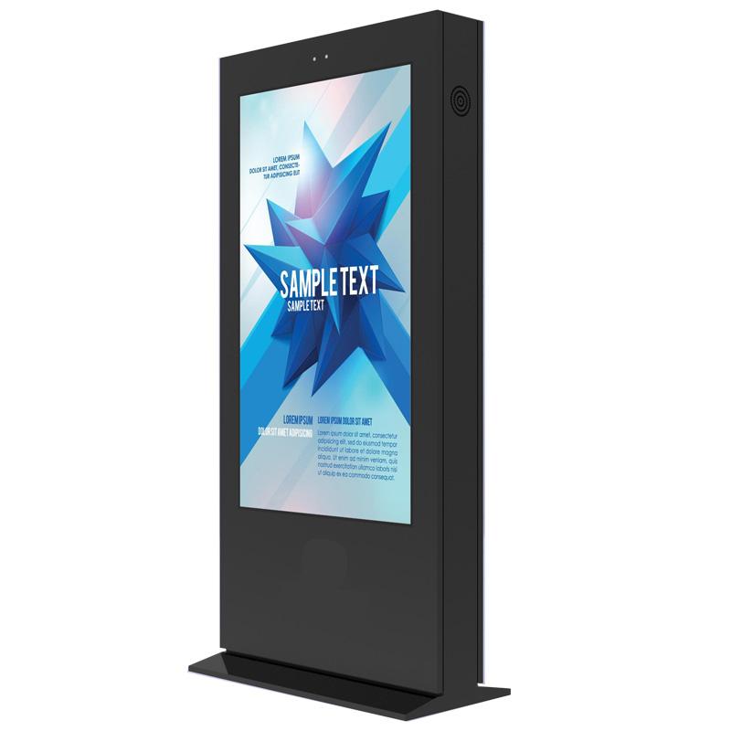 86inch full outdoor LCD Screen LCD totem with IP55 sunlight readable brightness 3000nits single side kiosk