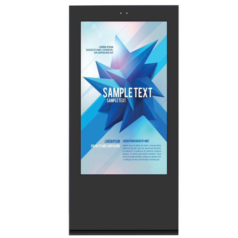 65inch IP55 outdoor all weather LCD advertising kiosk with 3000nits high brightness sunlight readable